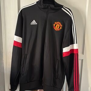 Adidas Manchester United Track Jacket - Black